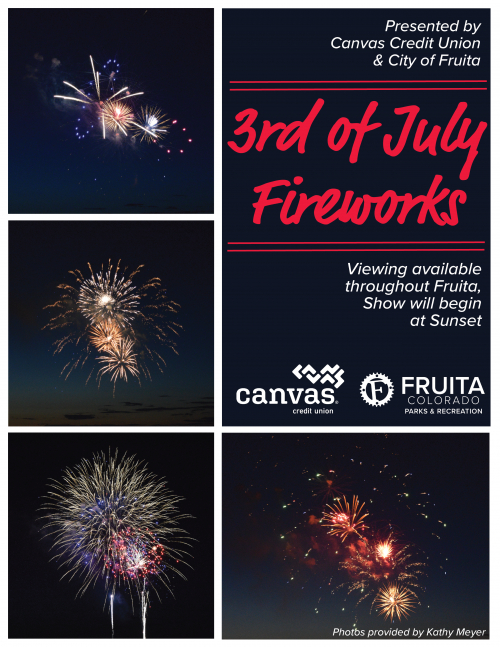 3rd of July Fireworks City of Fruita Colorado